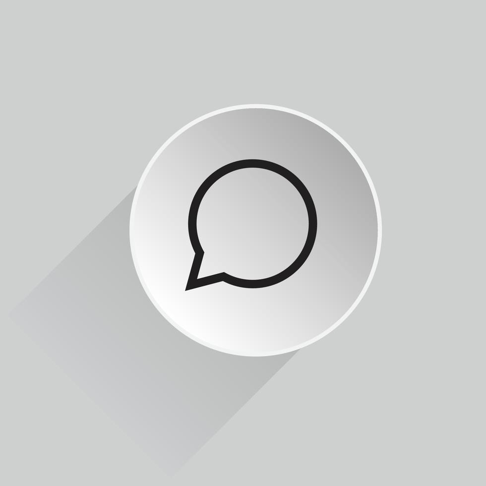 chat icon 3d, comment icon vector design