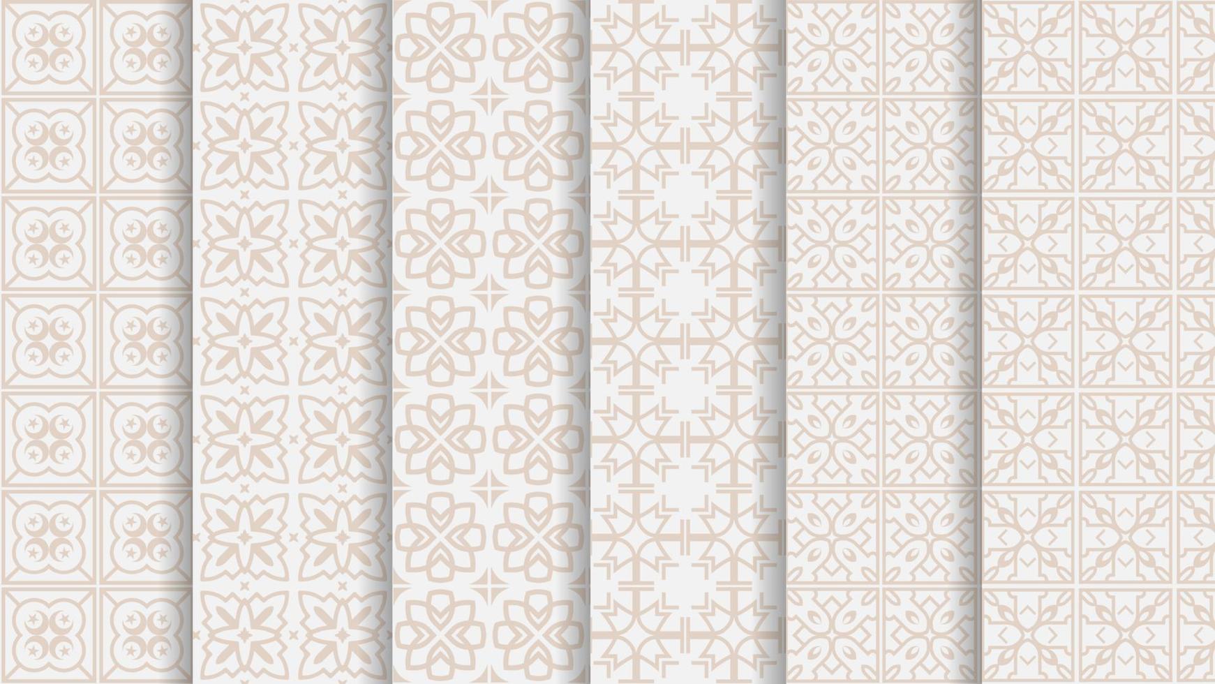 vector set pattern ornament simple style