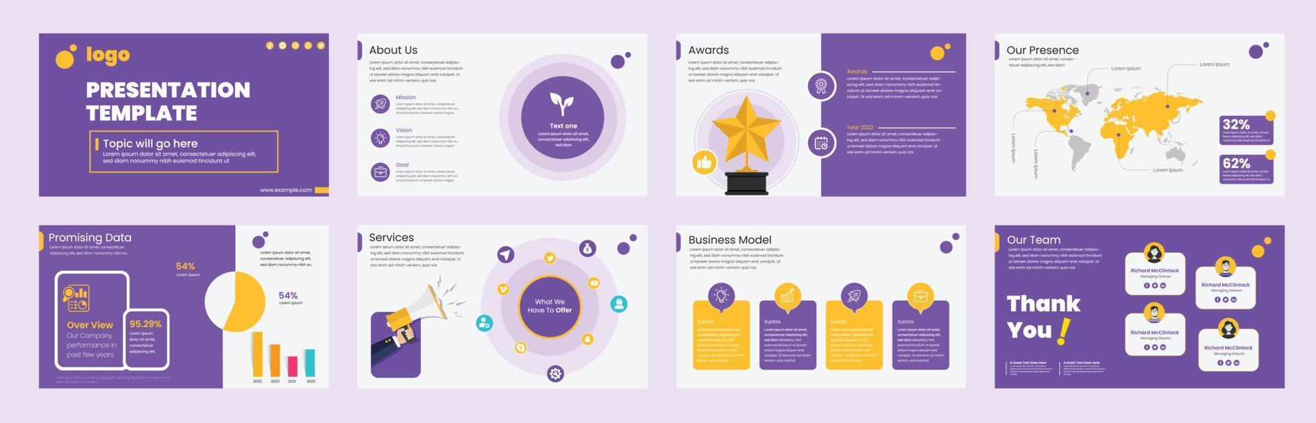 Business Presentation template vector