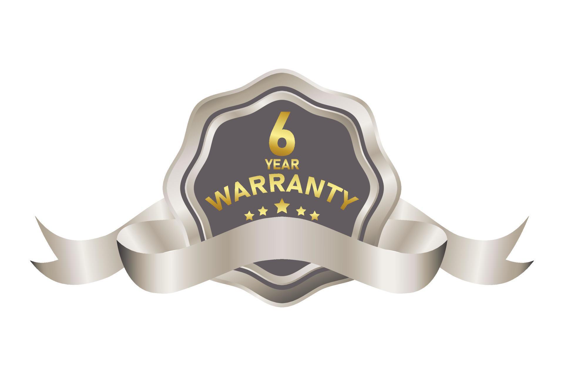 warranty badge illustration in gold silver color 21450110 Vector Art at