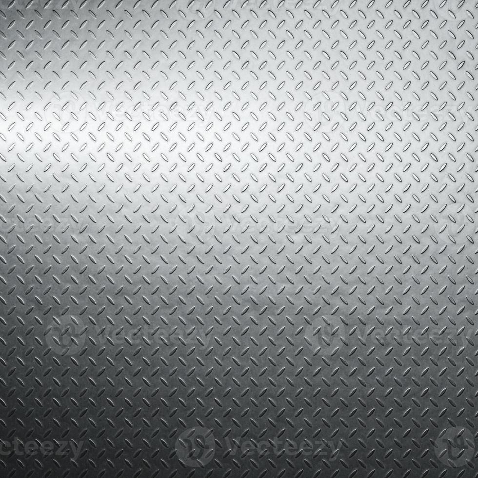 Diamond plate metal background. Brushed metallic texture. 3d rendering photo