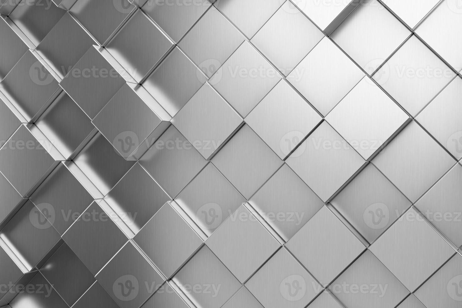 Futuristic and technological hexagonal background. 3d rendering photo