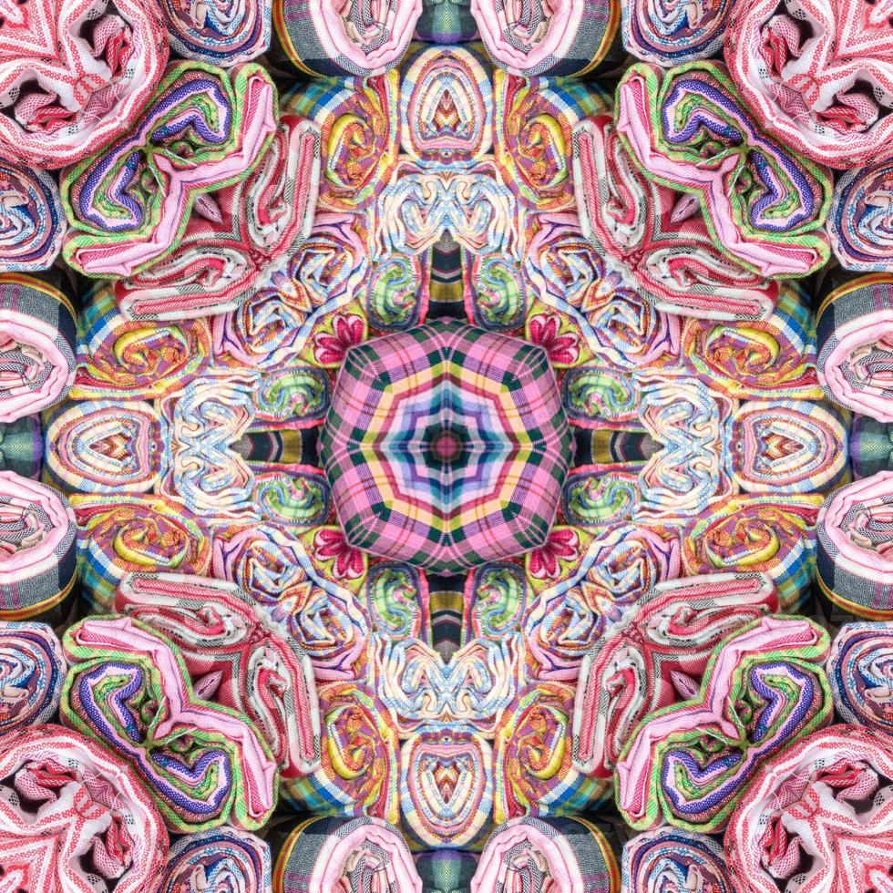 Abstract kaleidoscope or endless pattern. photo