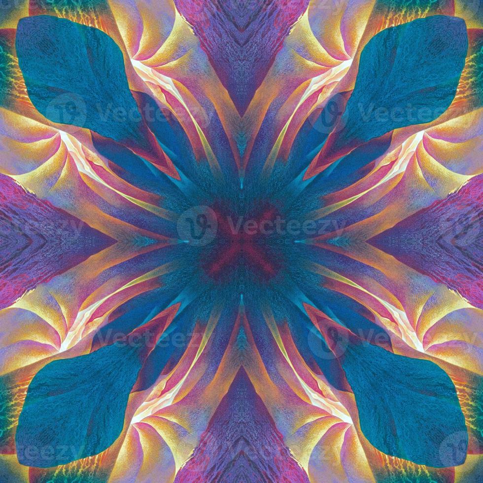 Abstract kaleidoscope or endless pattern. photo