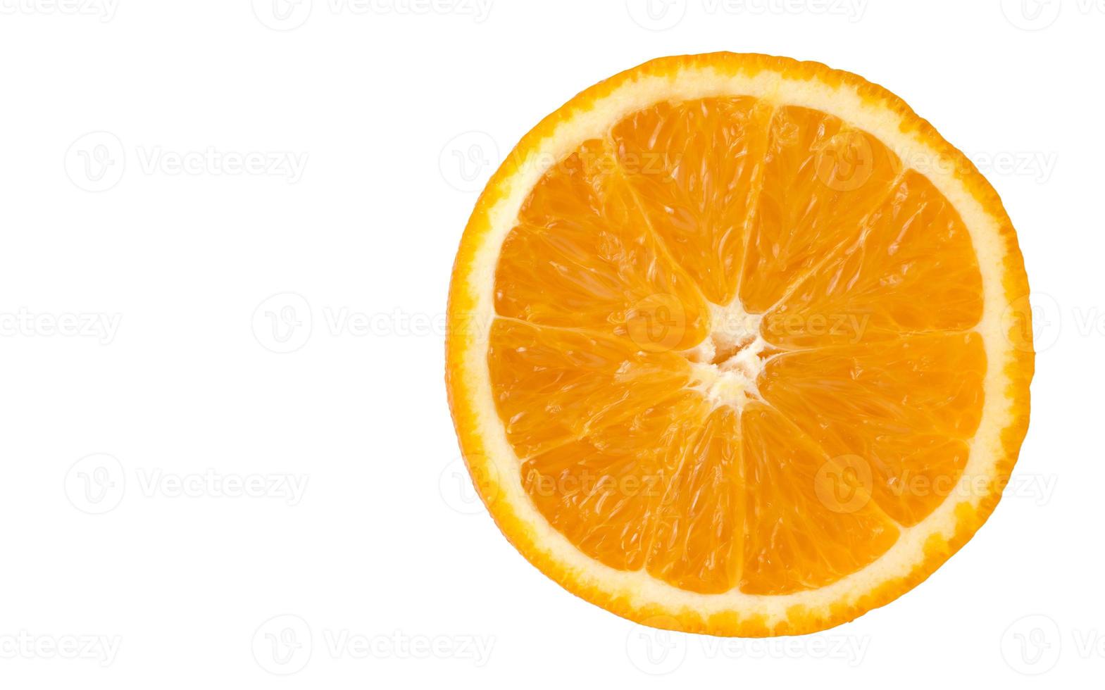 slice orange isolated photo