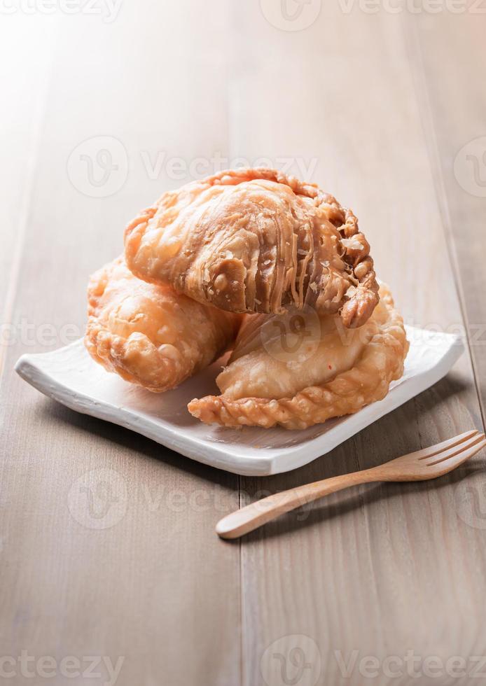 Curry puff pastry photo