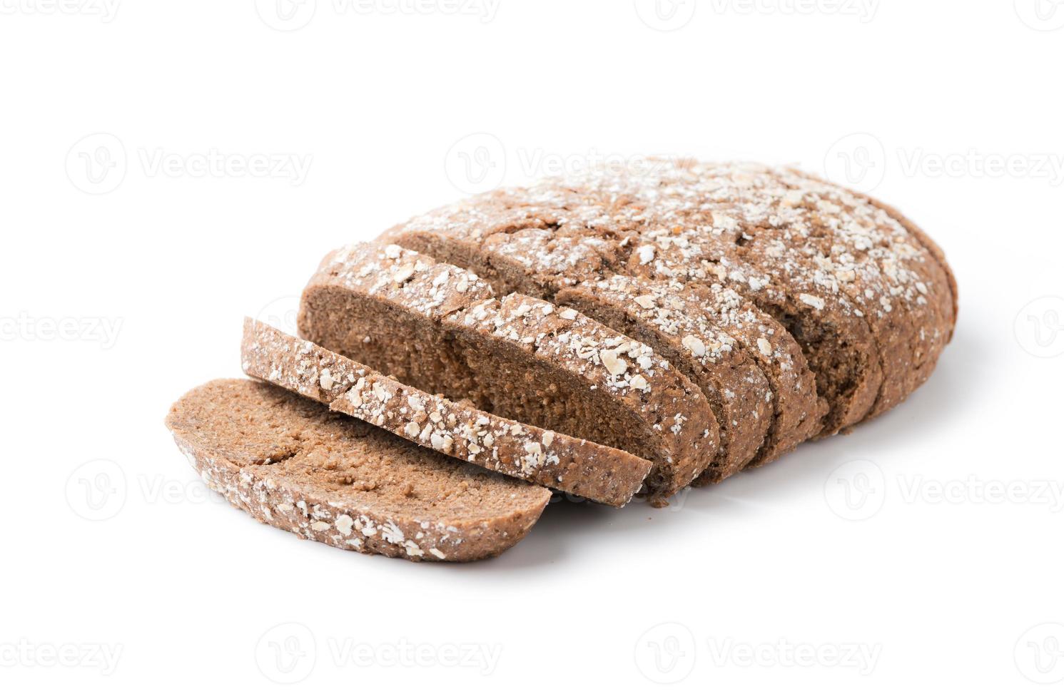 Homemade Cereal bread isolated photo