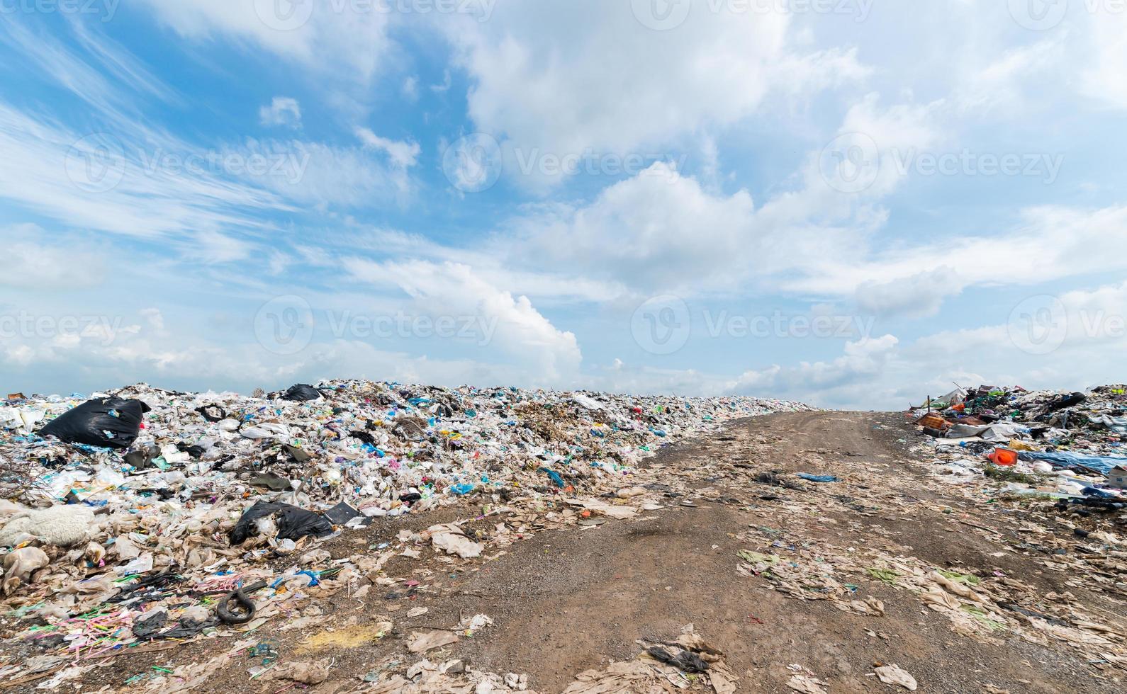 garbage in Municipal landfill for household waste photo