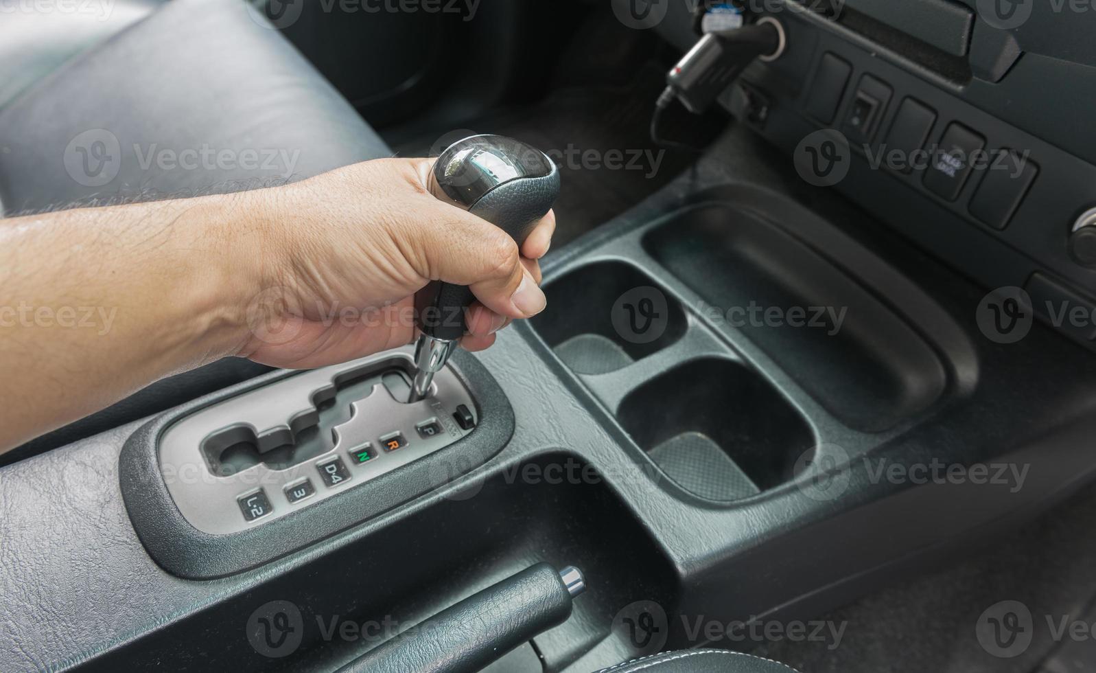 hand on automatic gear Transmission photo