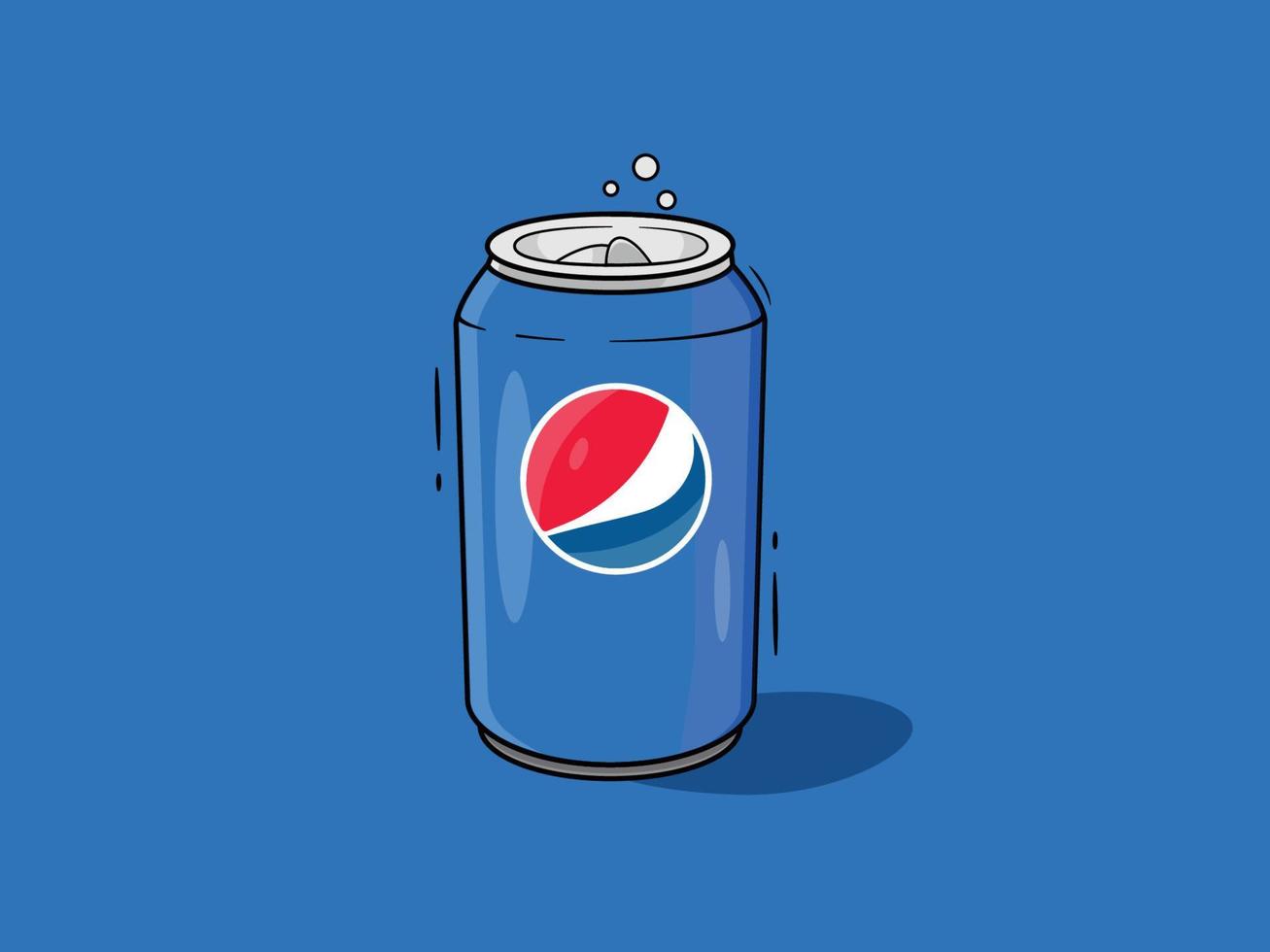 pepsi azul soda vector