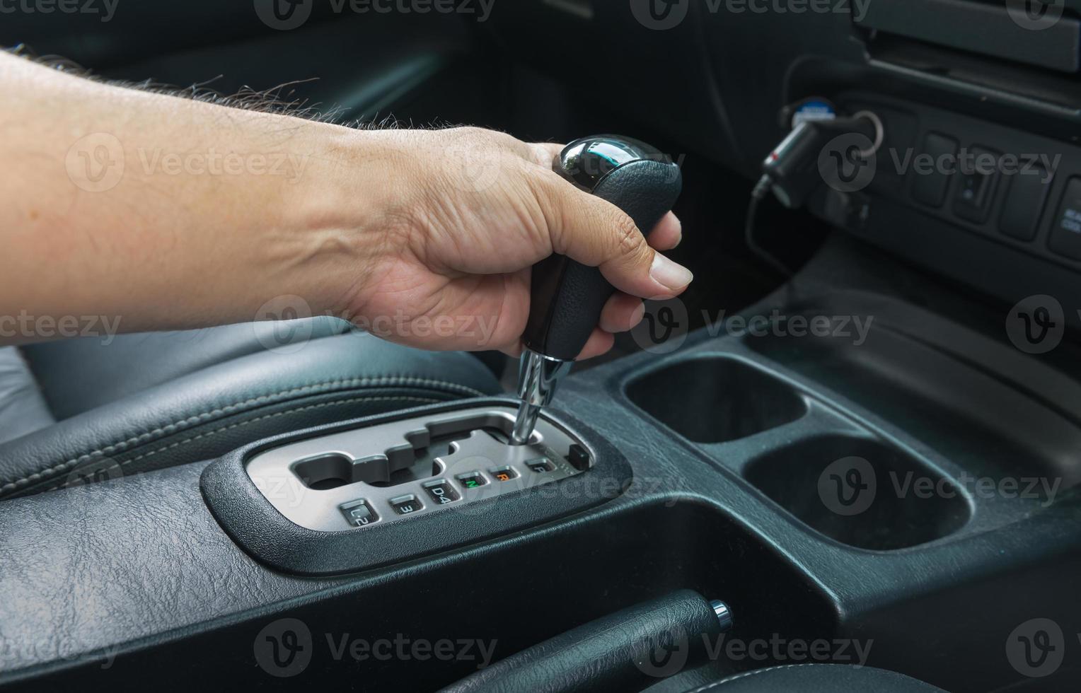 hand on automatic gear Transmission photo