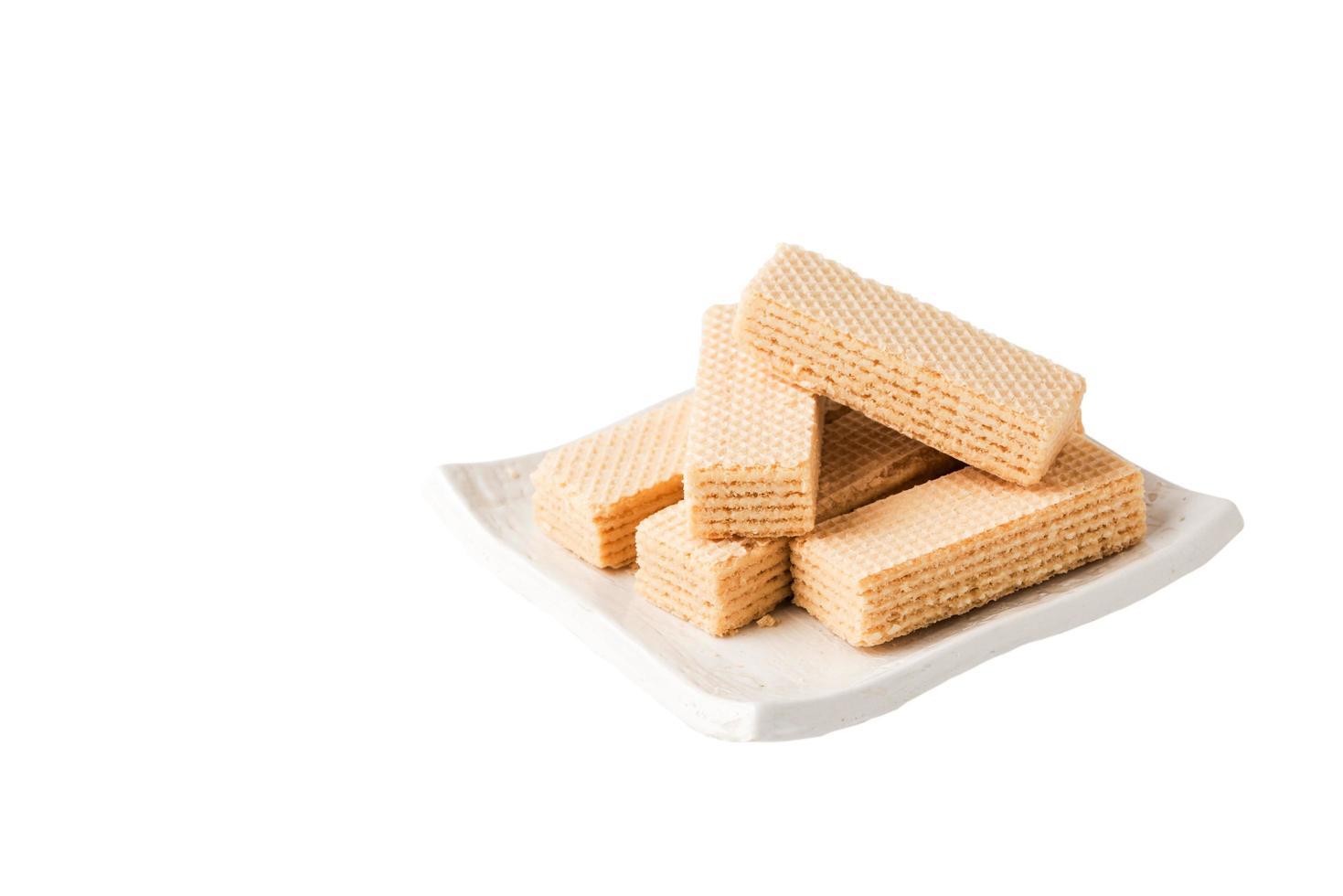 wafer with milk cream photo