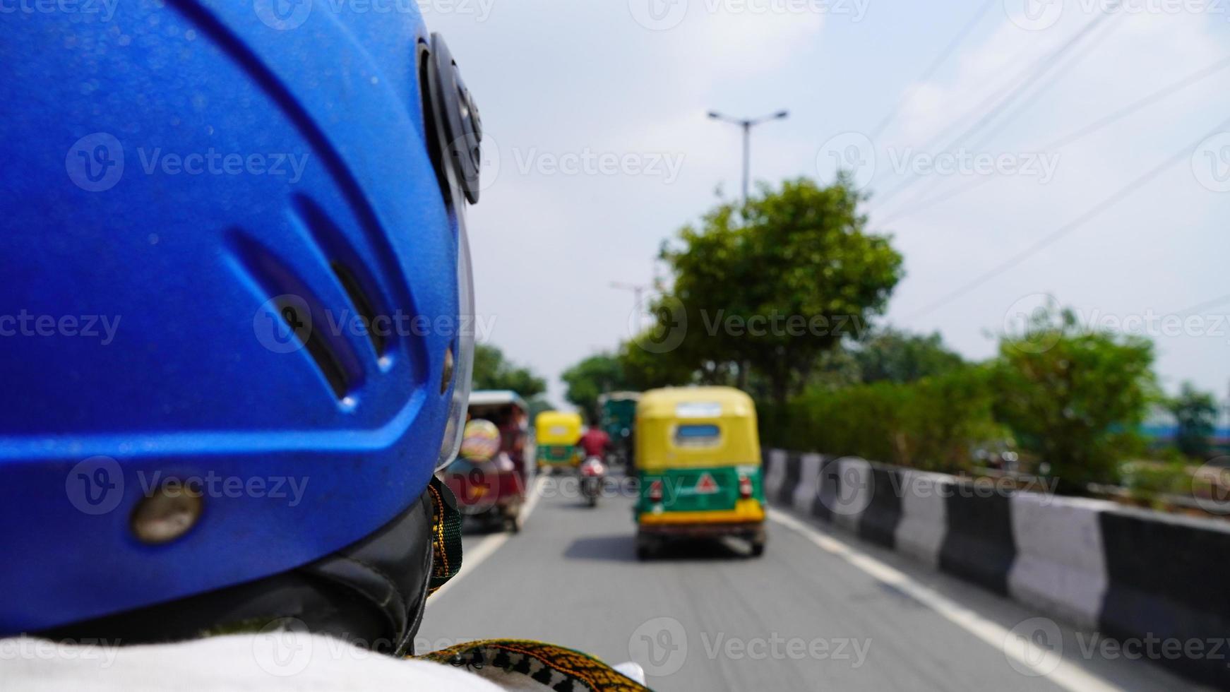 Selective focus on helmet image photo