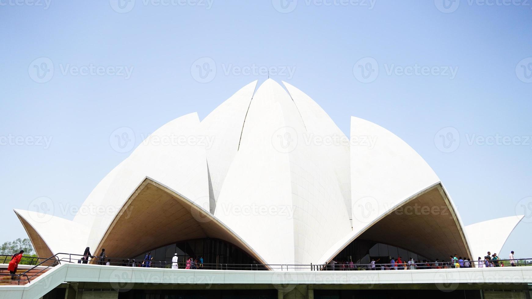 bahai lotus temple new delhi india photo