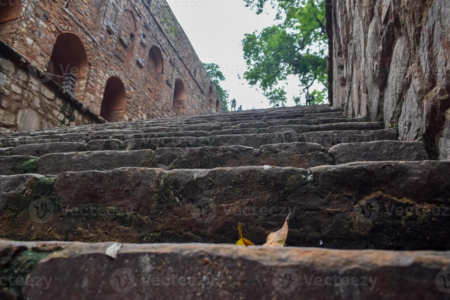 Agrasen Ki Baoli - Step Well situated in the middle of Connaught placed New Delhi India, Old Ancient archaeology Construction photo