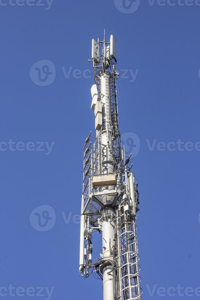 A part of GSM Transmitter Antenna. Vertical view photo
