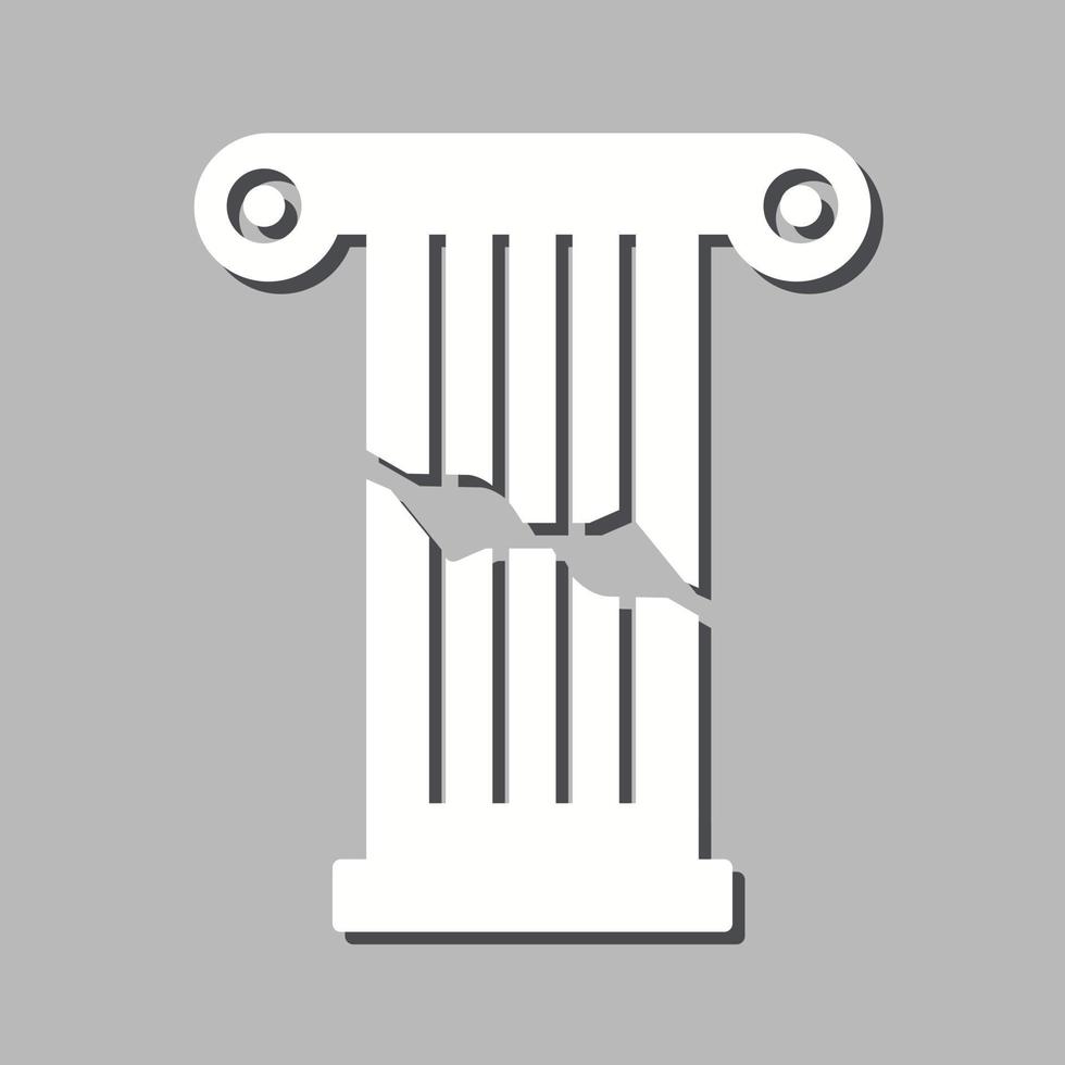 Broken Pillar Vector Icon