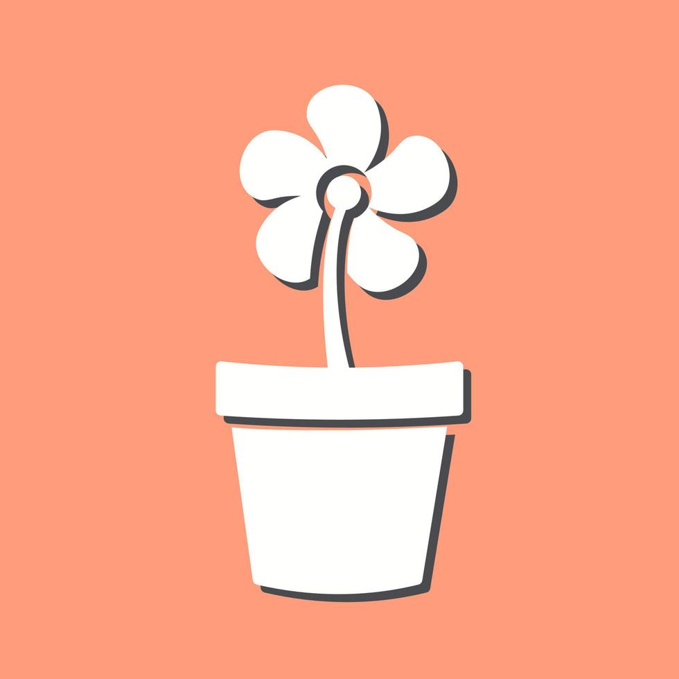 Flower Pot Vector Icon