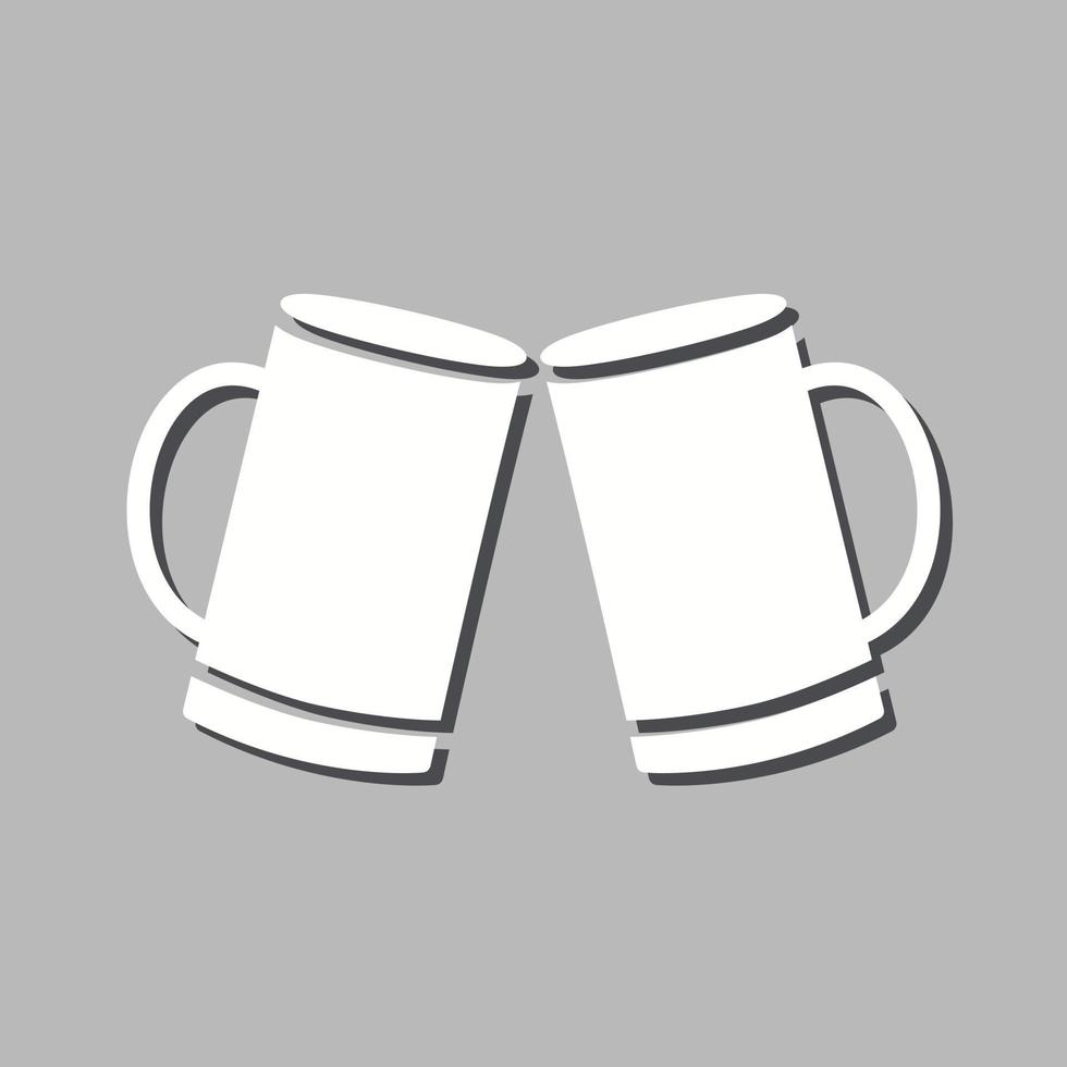 Beers Toasting Vector Icon