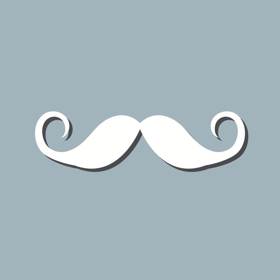 icono de vector de bigote