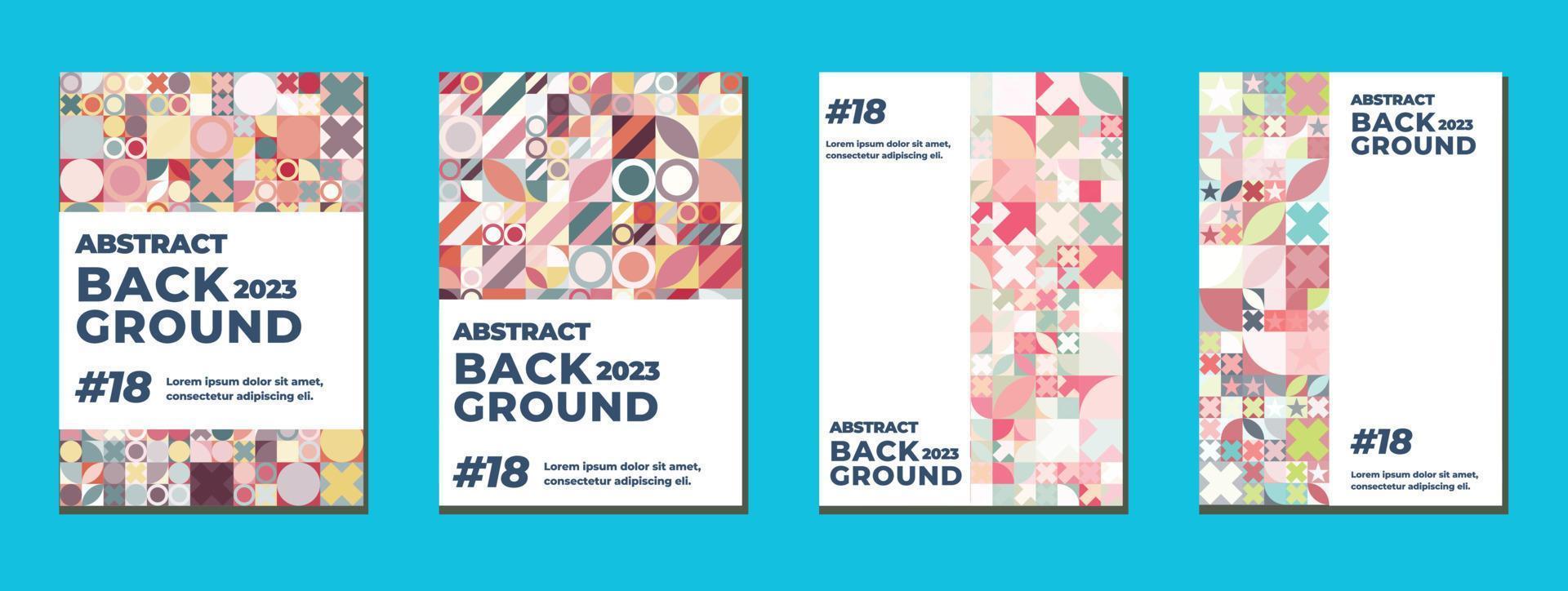 Abstract geometric pattern for wallpaper, background, wall decor, cover, print, card, branding. Vector illustration.