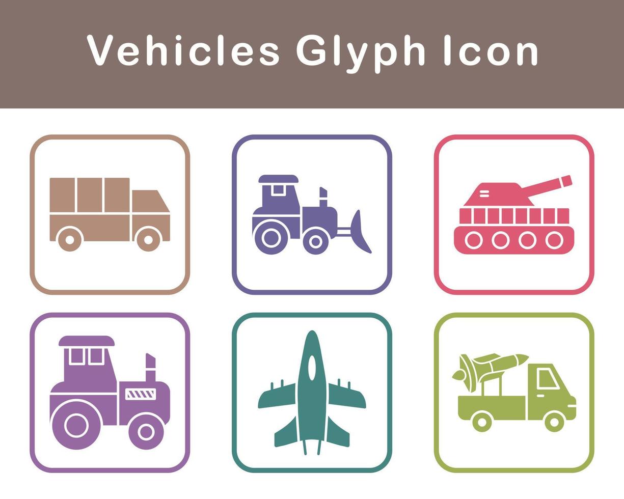 Vehicles Vector Icon Set