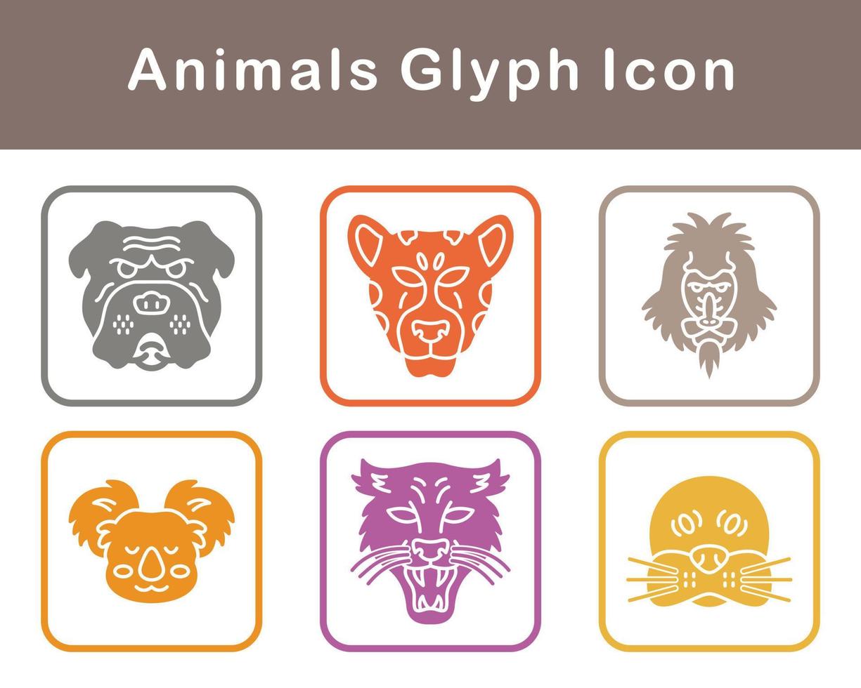 animales vector icono conjunto