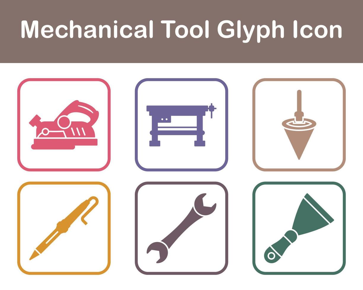 Mechanical Tool Vector Icon Set