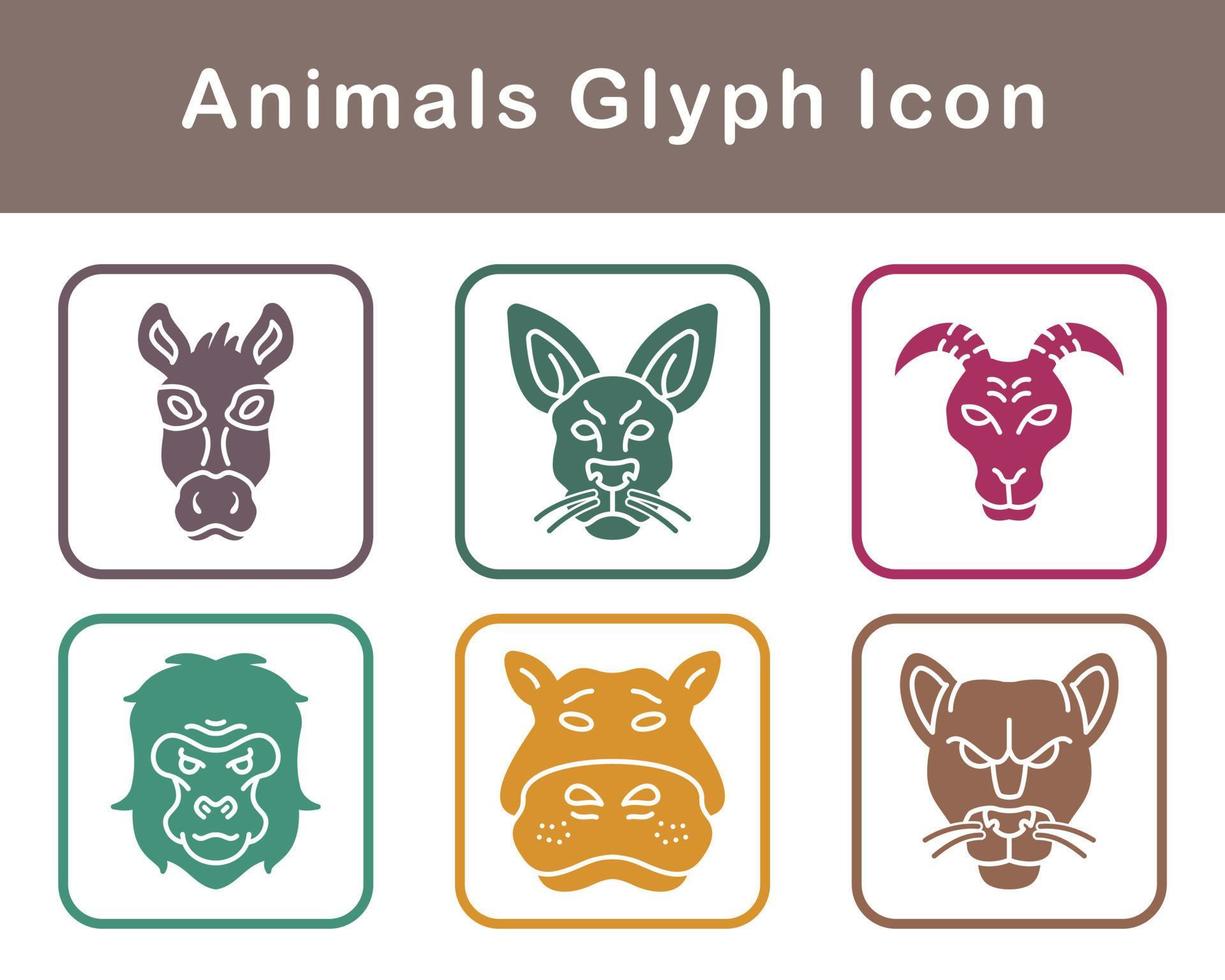 animales vector icono conjunto