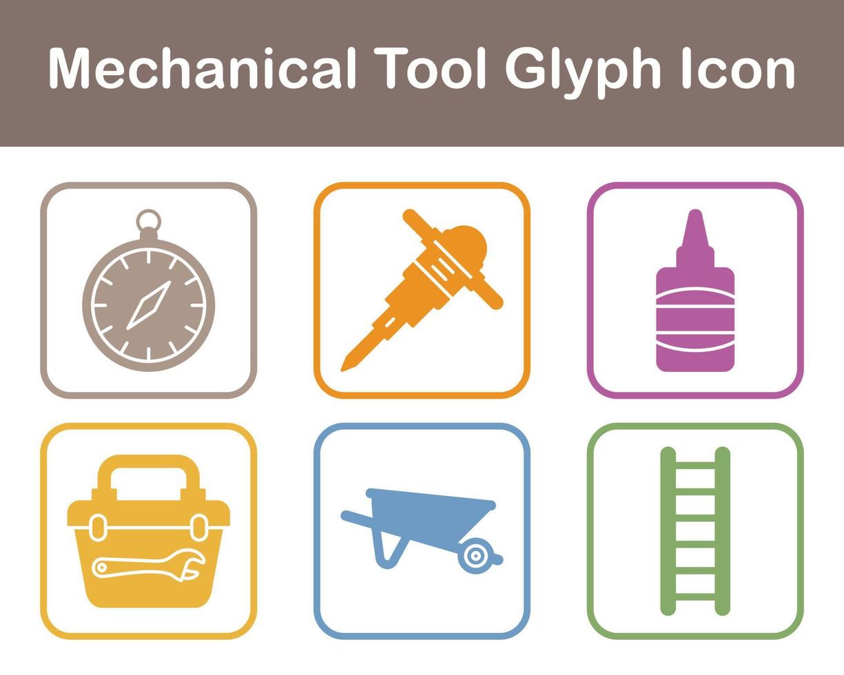 Mechanical Tool Vector Icon Set