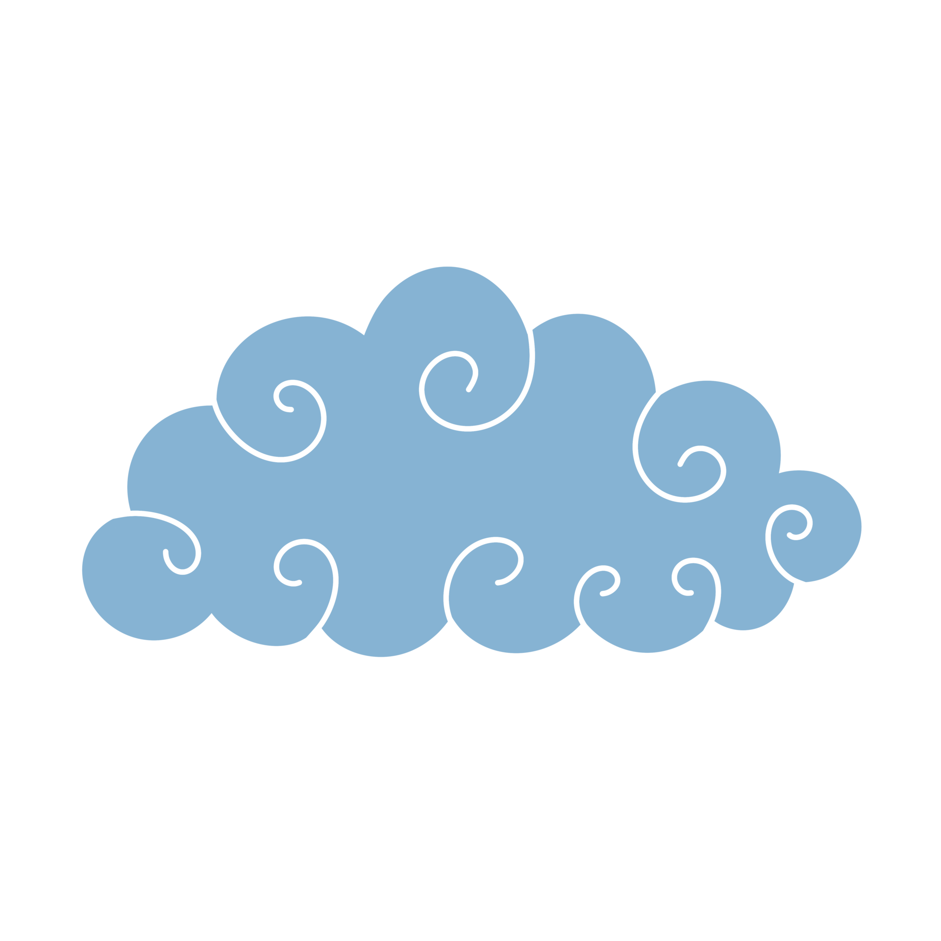 Free Blue cloud icon. 21454123 PNG with Transparent Background