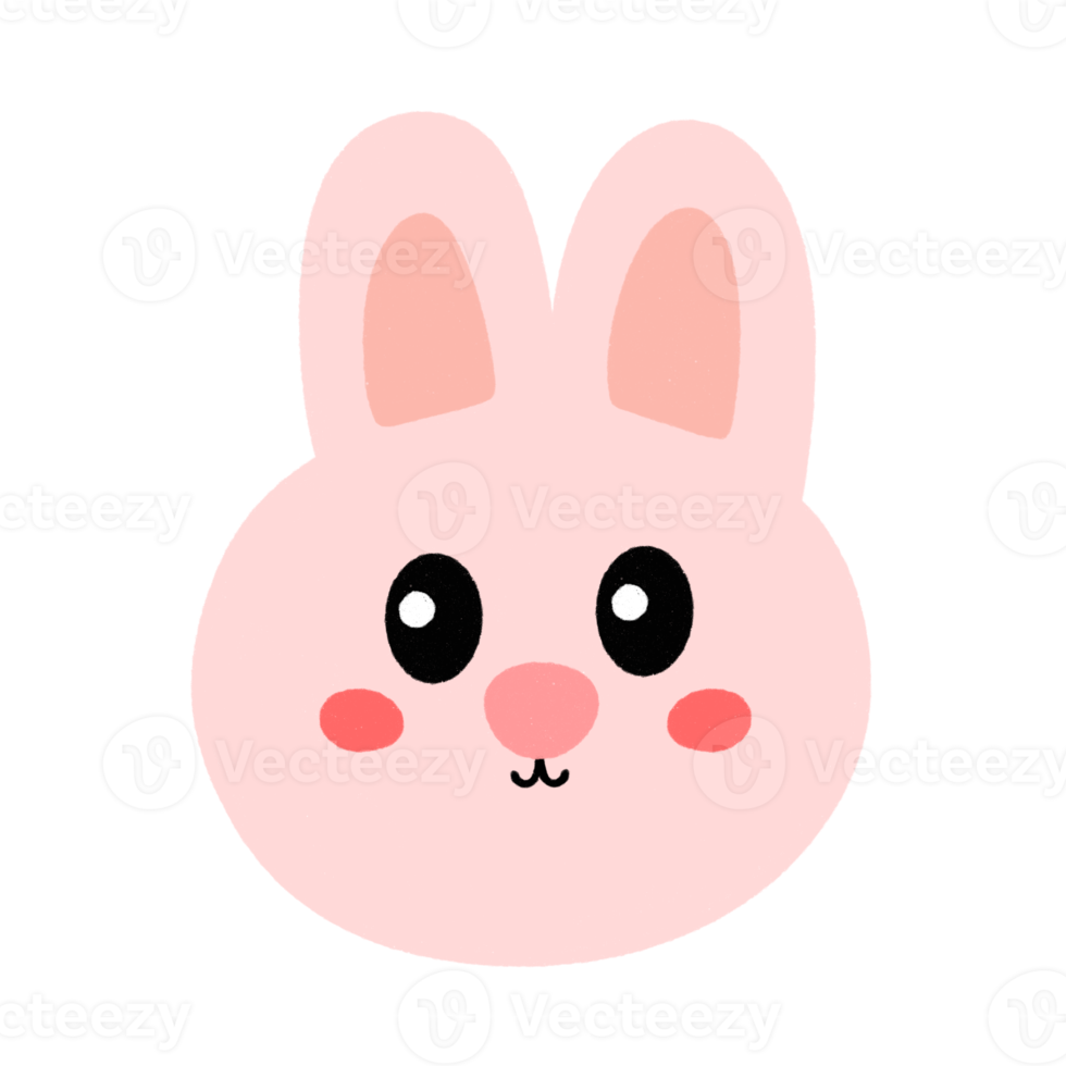 Cute rabbit head Icon. 21454139 PNG