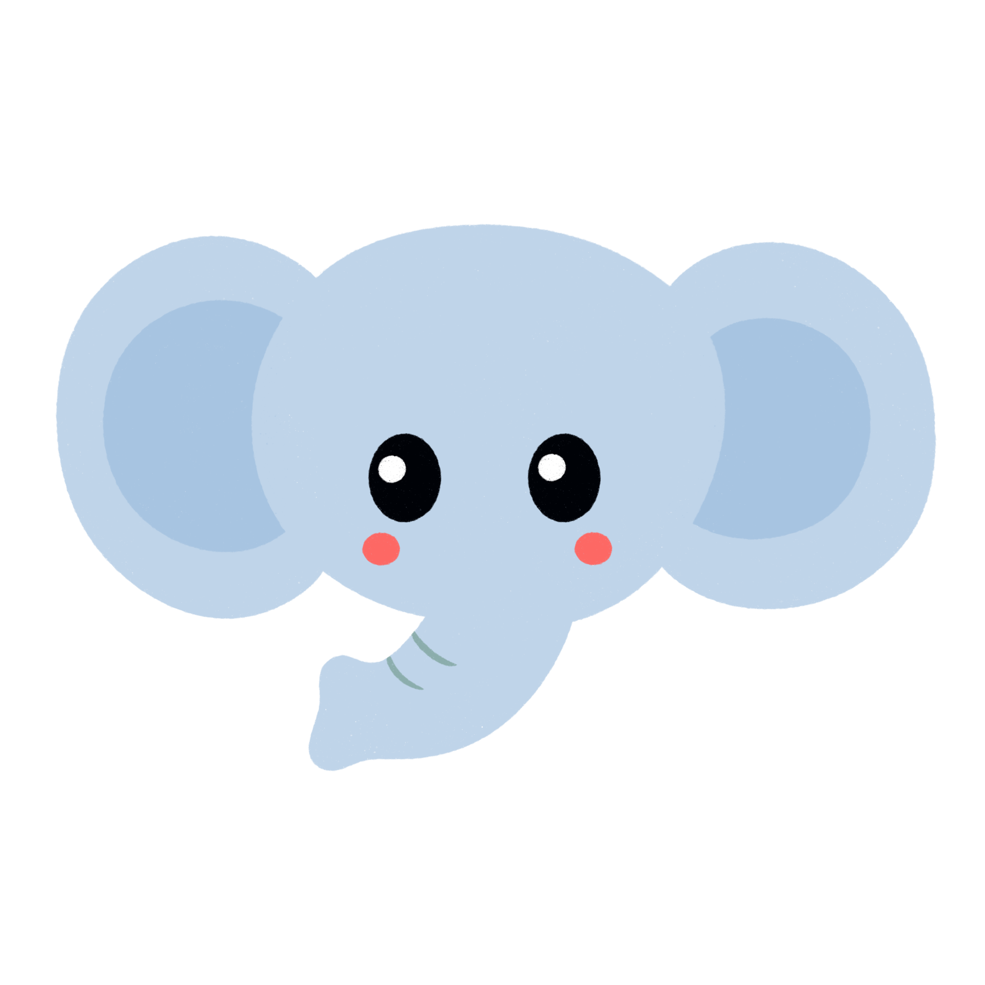 Cute elephant head Icon. 21454143 PNG