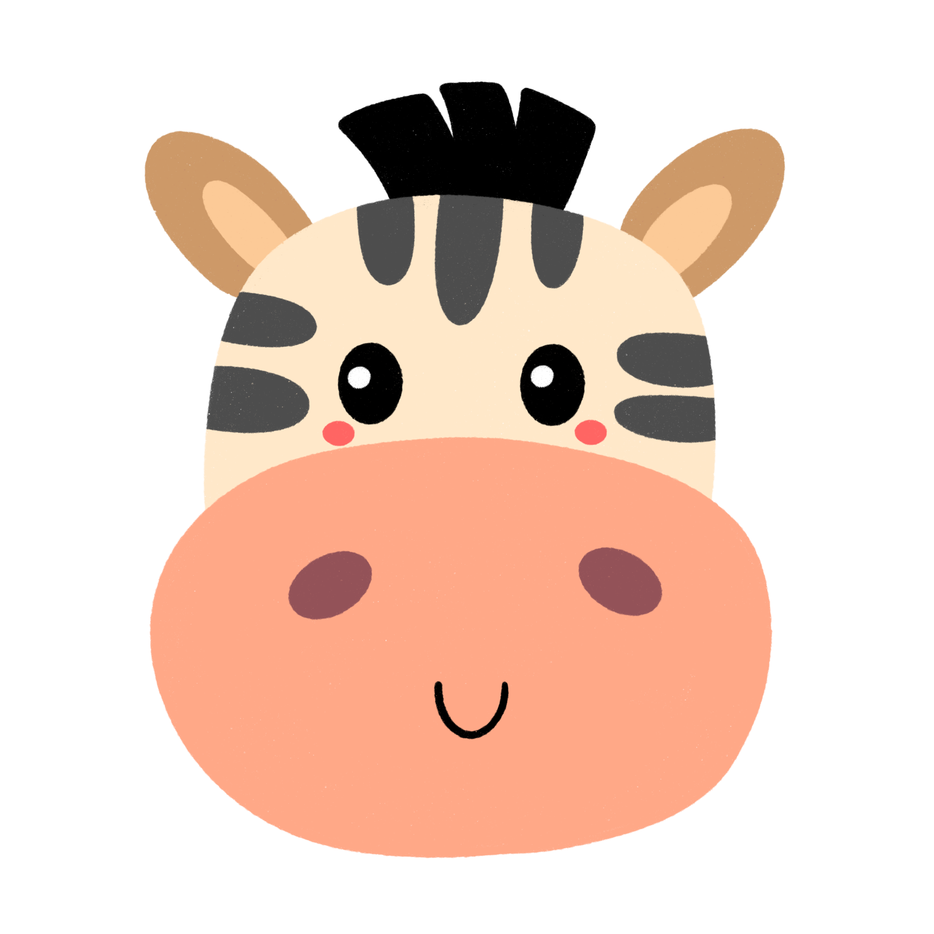 Zebra head Cartoon. 21454147 PNG