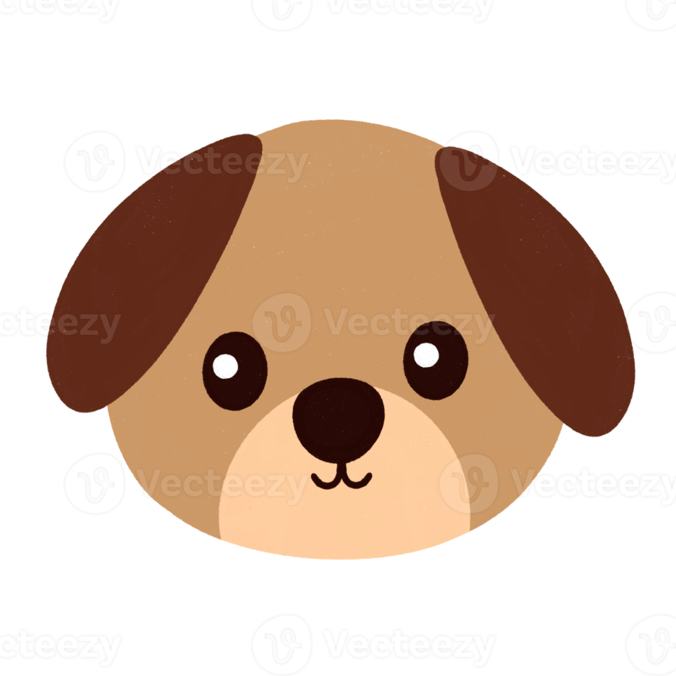 dog head icon cartoon. png