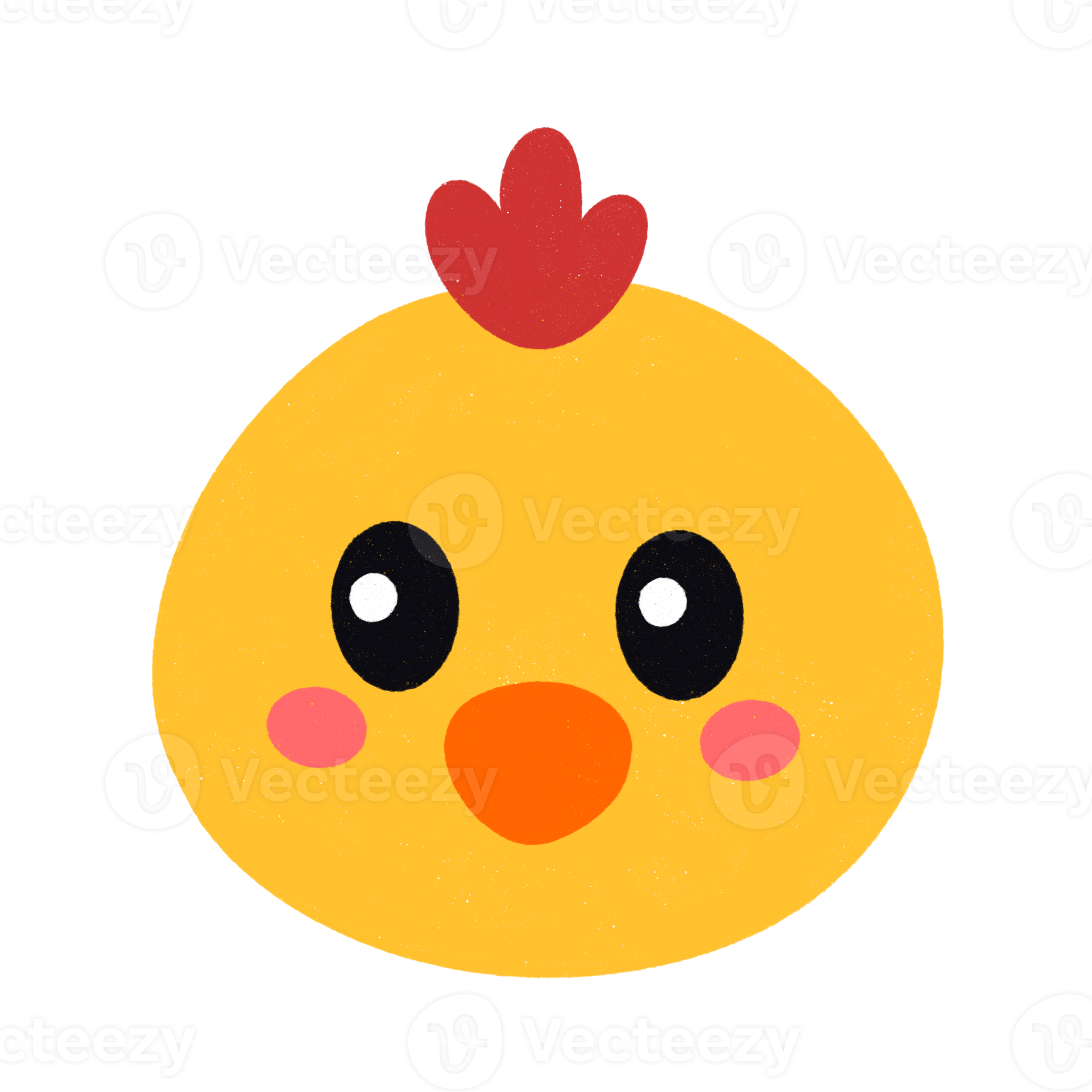 Cute Chicken Head 21454152 PNG cute-chicken-head-21454152-png
