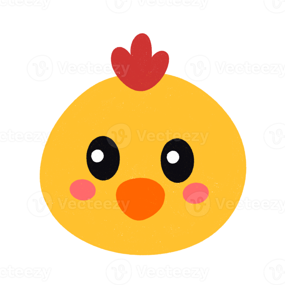 mignonne poulet diriger. png