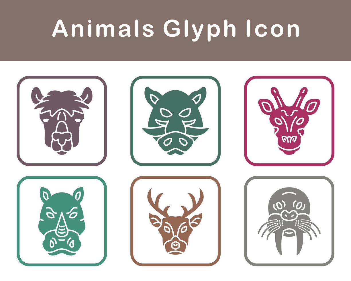 Animals Vector Icon Set