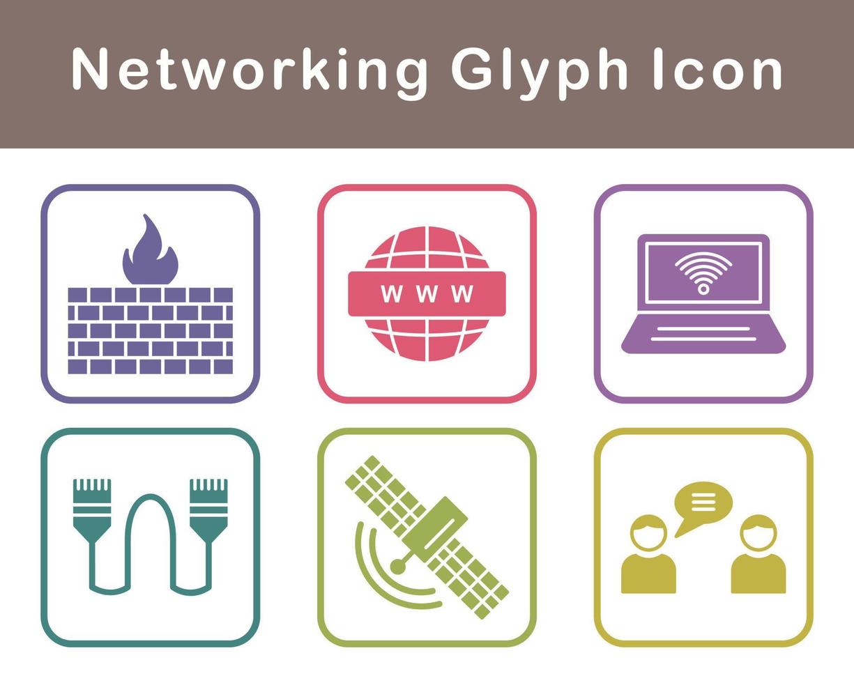 Networking Vector Icon Set