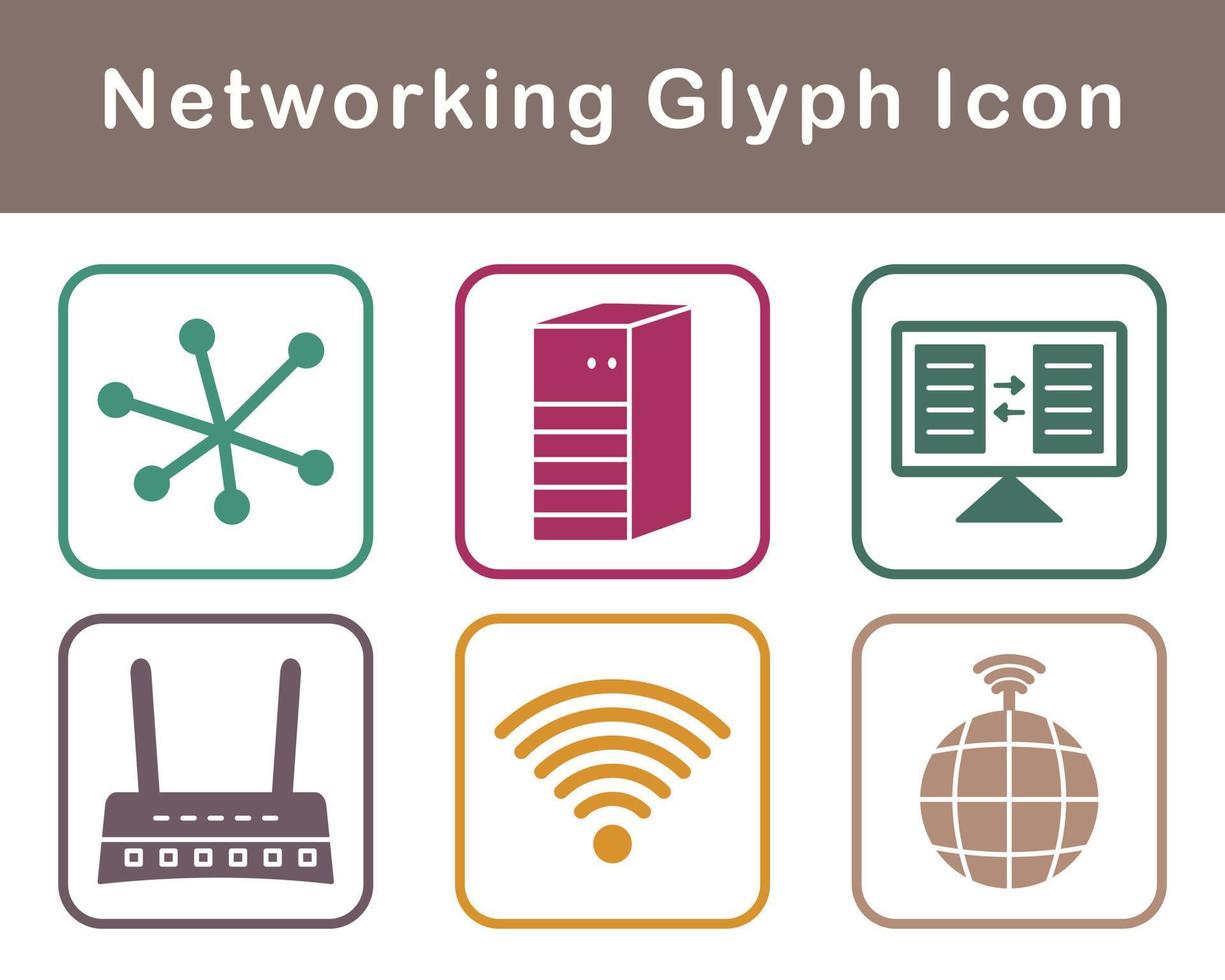 Networking Vector Icon Set