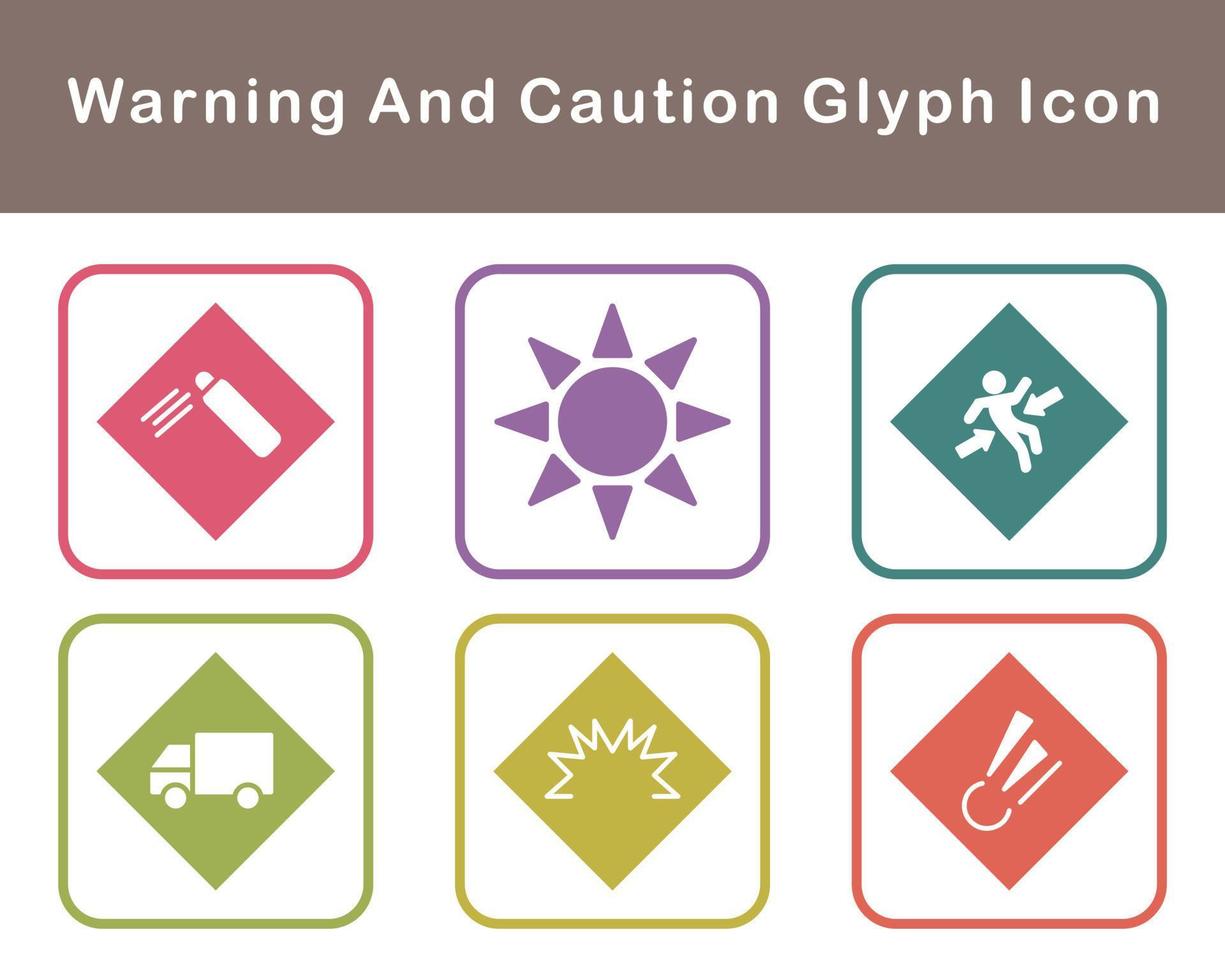 Warning And Caution Vector Icon Set