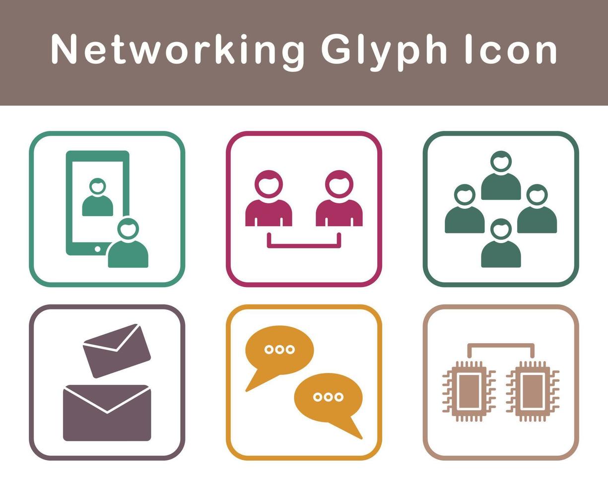 Networking Vector Icon Set