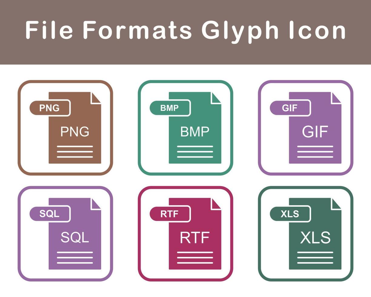 File Formats Vector Icon Set