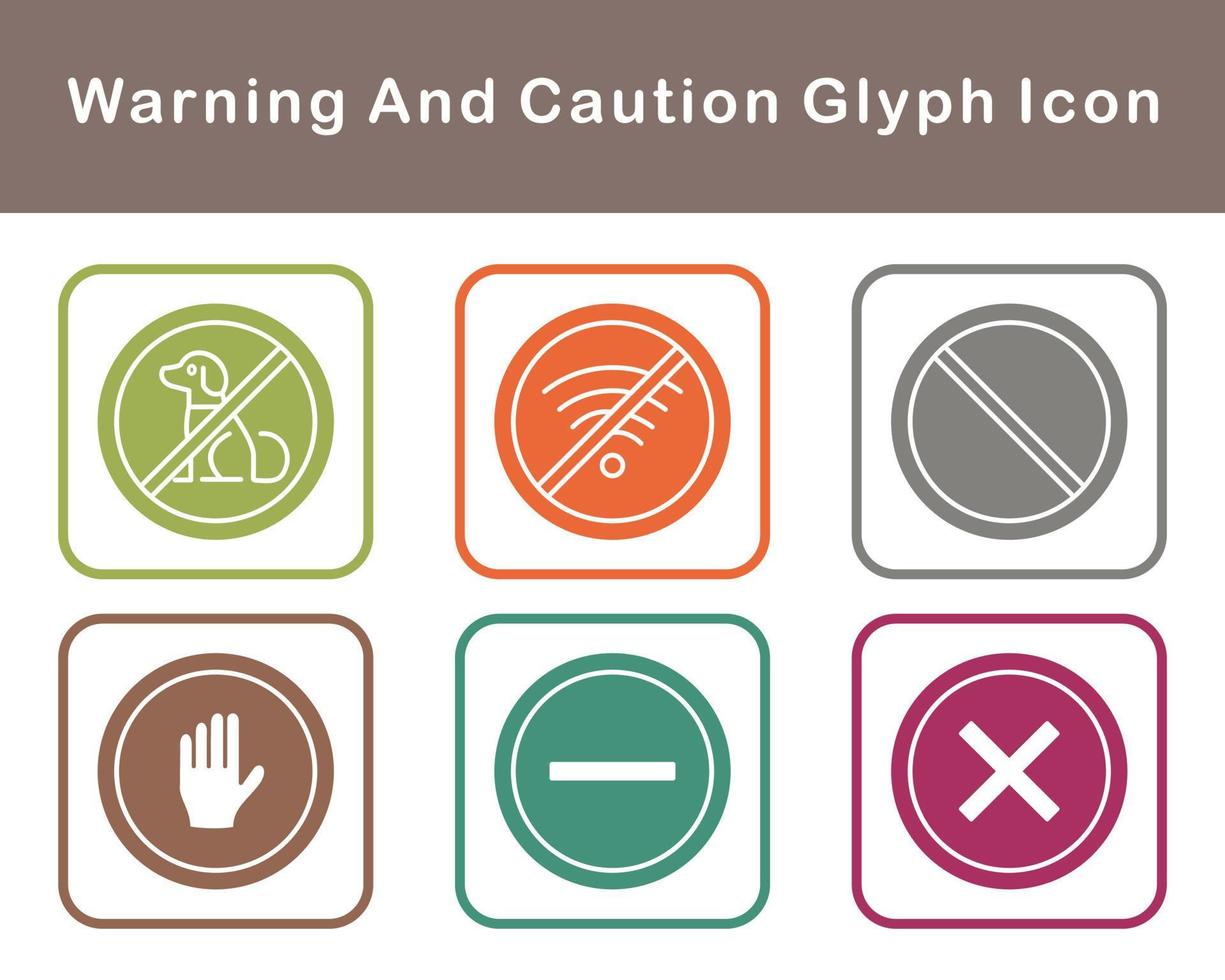 Warning And Caution Vector Icon Set