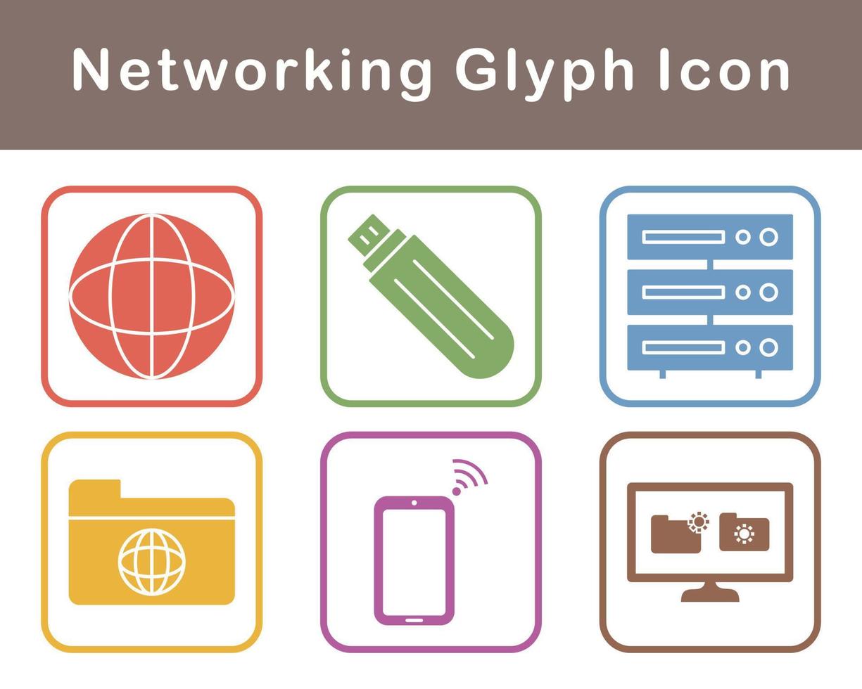 Networking Vector Icon Set