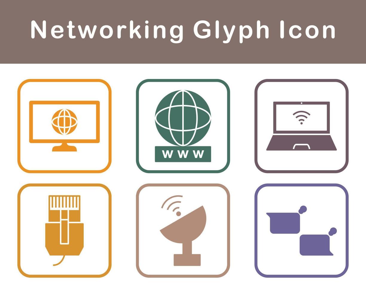 Networking Vector Icon Set