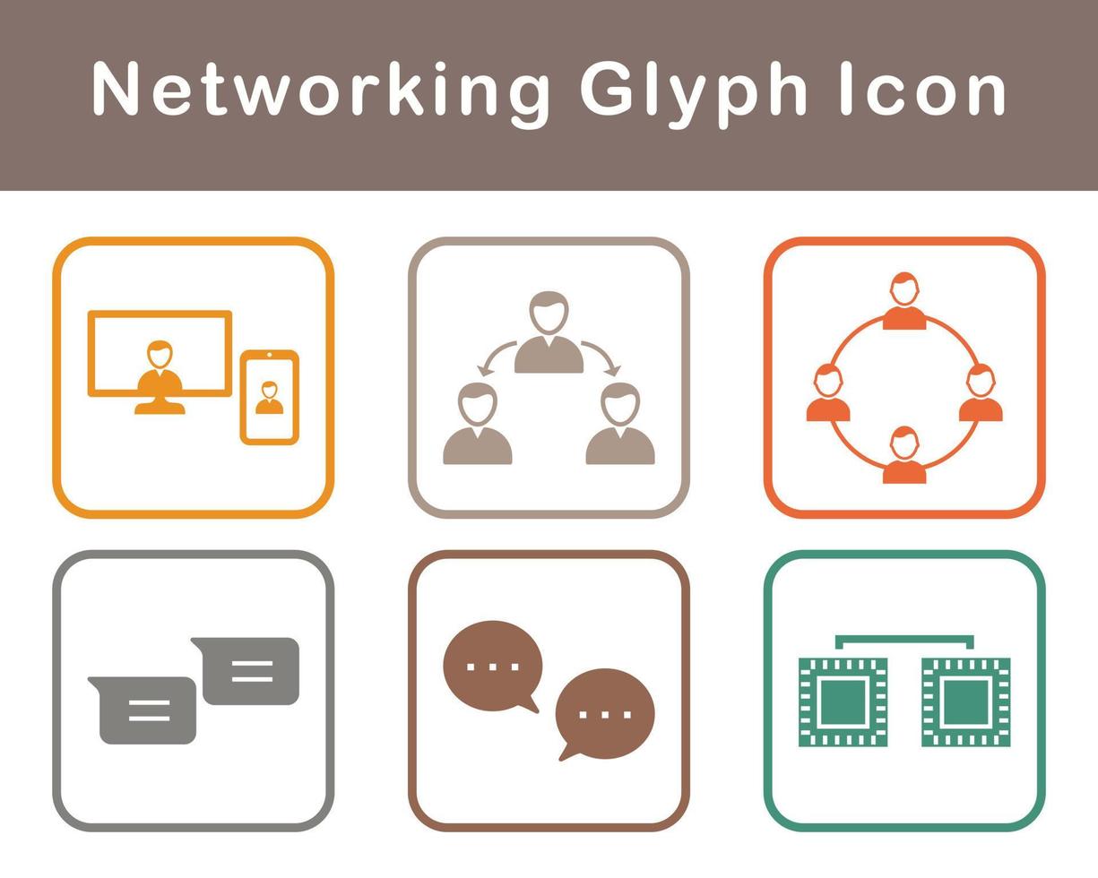 Networking Vector Icon Set