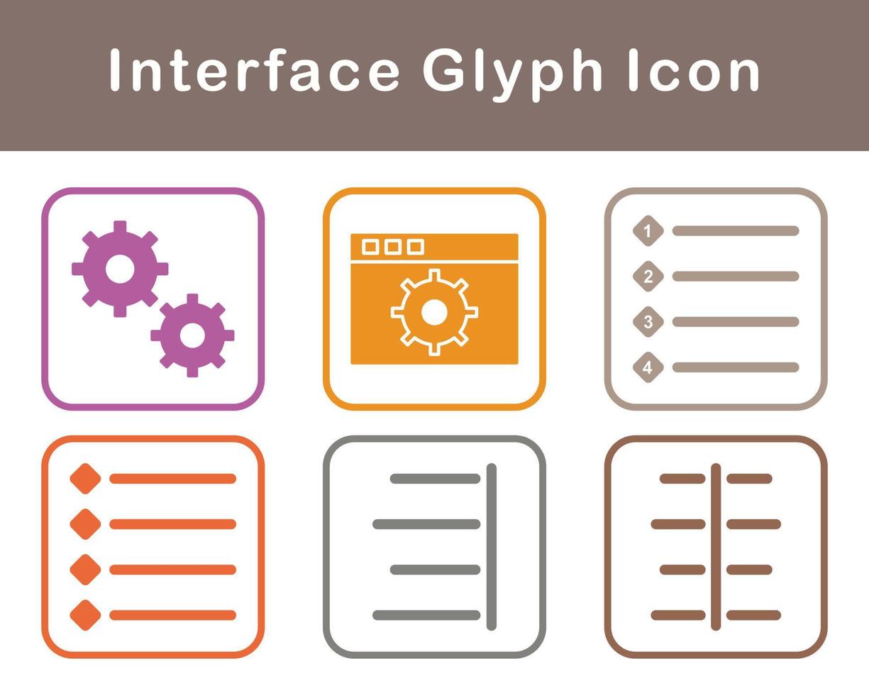 interfaz vector icono conjunto