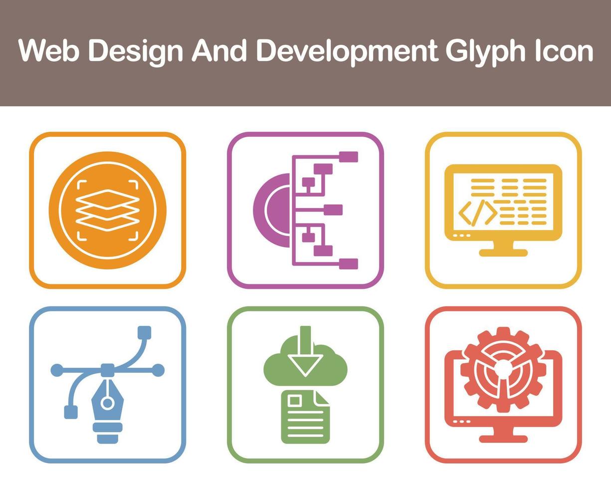 Web Design And Development Vector Icon Set