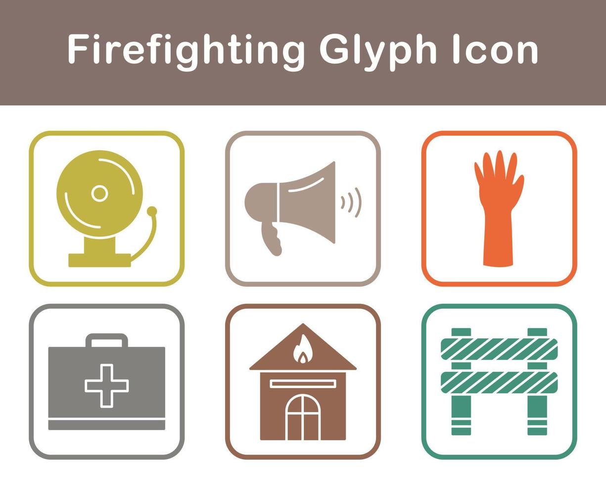 Firefighting Vector Icon Set